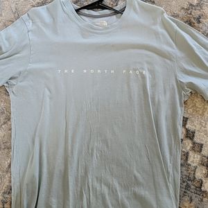 North Face T-Shirt, Icy Blue, Medium
